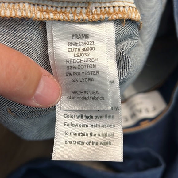 FRAME DENIM LE SKINNY DE JEAN DARKWASH SKINNY JEANS 32 - Picture 12 of 16